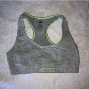 justice sports bra